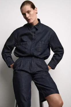 Discount BERMUDA DENIM PINZAS ZW COLLECTION Mujer Faldas / Shorts