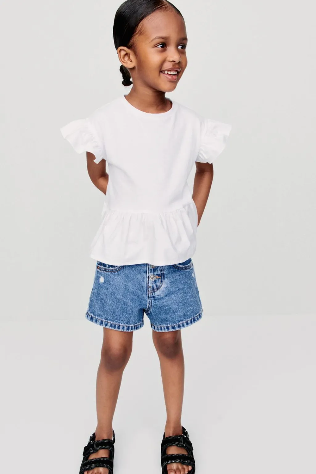 Niños ZARA 1½ - 6 Años·Jeans / Denim|1½ - 6 Años·Faldas / Bermudas<BERMUDA DENIM ROTOS