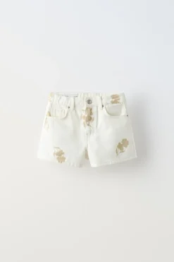 Niños ZARA 6 - 14 Años·Faldas / Bermudas<BERMUDA ESTAMPADO FLORES