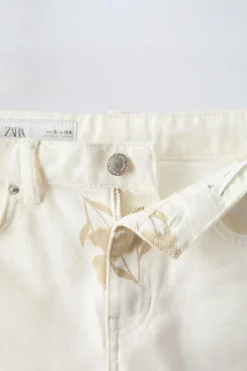 Niños ZARA 6 - 14 Años·Faldas / Bermudas<BERMUDA ESTAMPADO FLORES