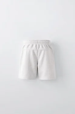 Niños ZARA 6 - 14 Años·Pantalones|6 - 14 Años·Deporte / Chándal<BERMUDA FELPA BORDADO