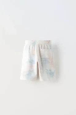 Niños ZARA 6 - 14 Años·Pantalones<BERMUDA FELPA TIE DYE