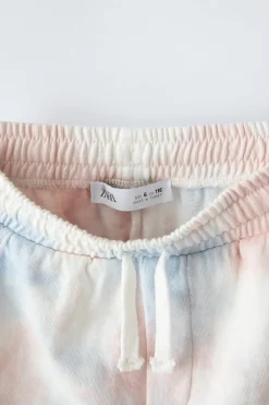 Niños ZARA 6 - 14 Años·Pantalones<BERMUDA FELPA TIE DYE