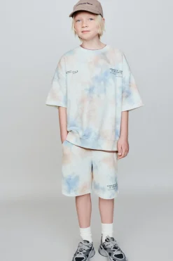 Niños ZARA 6 - 14 Años·Pantalones<BERMUDA FELPA TIE DYE