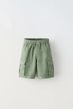 Niños ZARA 6 - 14 Años·Pantalones<BERMUDA FLUIDA CARGO