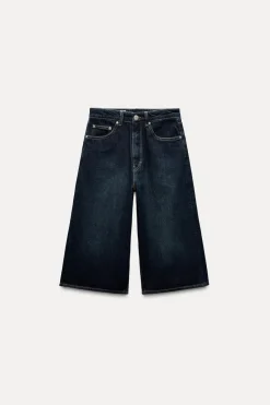 Clearance BERMUDA JORTS DENIM TRF BAGGY TIRO MEDIO Mujer Faldas / Shorts