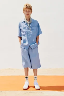 Niños ZARA 6 - 14 Años·Pantalones<BERMUDA LARGA LINO