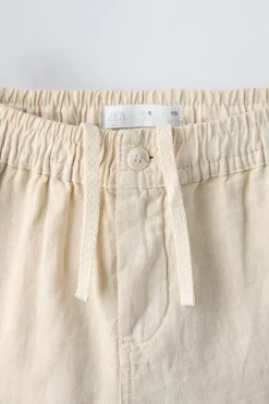 Niños ZARA 6 - 14 Años·Pantalones<BERMUDA LINO CARGO