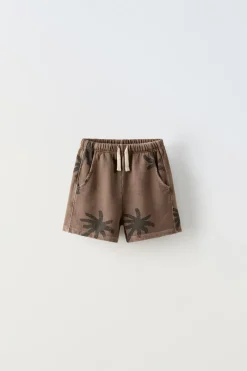Niños ZARA 1½ - 6 Años·Faldas / Bermudas|1½ - 6 Años·Pantalones / Leggings<BERMUDA PALMERAS