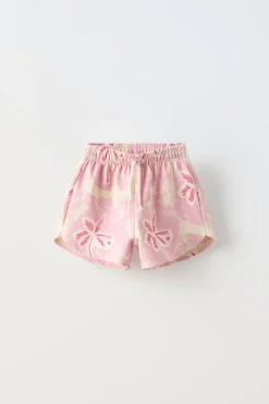 Niños ZARA 6 - 14 Años·Faldas / Bermudas<BERMUDA PALMERAS