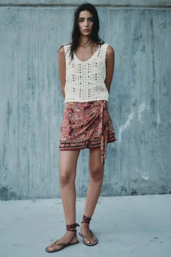 Hot BERMUDA PAREO ESTAMPADA Mujer Faldas / Shorts