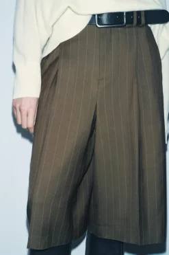 Best BERMUDA PINZAS CON LANA ZW COLLECTION Mujer Faldas / Shorts