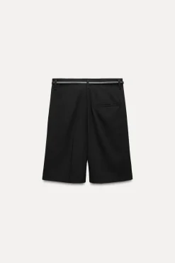 Fashion BERMUDA PLIEGUES CINTURÓN Mujer Faldas / Shorts