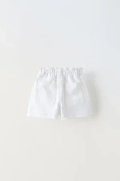 Niños ZARA 1½ - 6 Años·Faldas / Bermudas|6 - 18 Meses·Braguitas / Bermudas<BERMUDA SARGA PAPERBAG