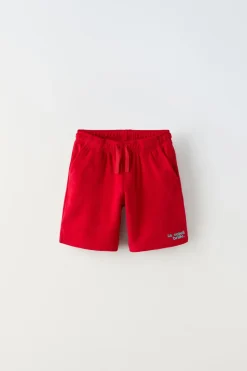 Niños ZARA 6 - 14 Años·Pantalones<BERMUDA TOALLA TEXTO