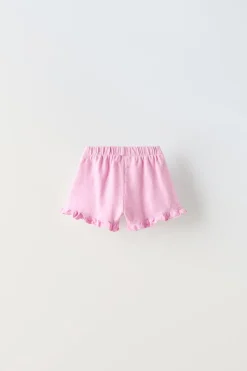 Niños ZARA 6 - 18 Meses·Conjuntos|6 - 18 Meses·Braguitas / Bermudas<BERMUDA VOLANTE
