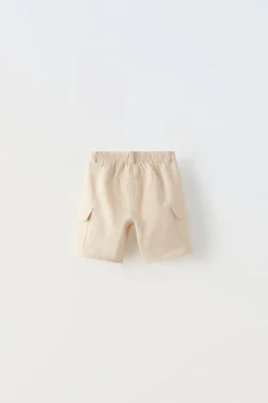 Niños ZARA 1½ - 6 Años·Faldas / Bermudas|1½ - 6 Años·Pantalones / Leggings<BERMUDA WAFFLE CARGO