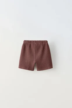 Niños ZARA 1½ - 6 Años·Pantalones / Leggings|6 - 18 Meses·Braguitas / Bermudas<BERMUDA WAFFLE ETIQUETA
