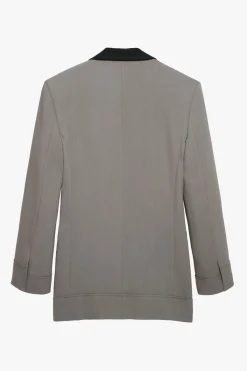 Discount BLAZER COMBINADA CON LANA X STEFANO PILATI Mujer Blazers / Chalecos