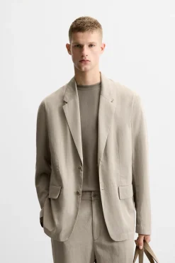 Hot BLAZER FLUIDA TRAJE Hombre Blazers