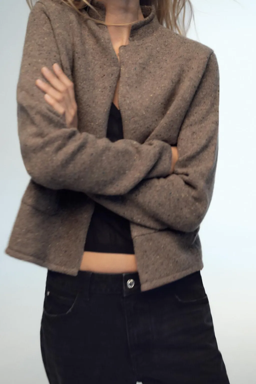 Online BLAZER ABIERTA 100% LANA Mujer Cárdigan / Jerséis|Punto