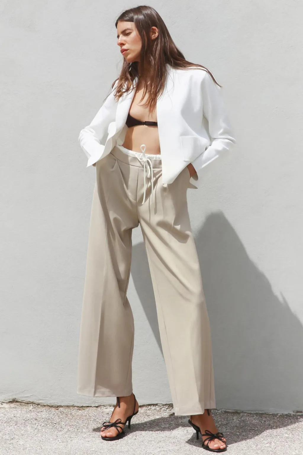 Online BLAZER ABIERTA PUNTO LISO Mujer Blazers / Chalecos|Cárdigan / Jerséis