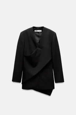 Sale BLAZER BUFANDA CON LANA ZW COLLECTION Mujer Blazers / Chalecos