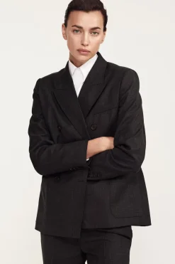 Discount BLAZER CON LANA ZW COLLECTION Mujer Blazers / Chalecos