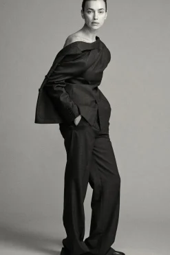 Discount BLAZER CON LANA ZW COLLECTION Mujer Blazers / Chalecos