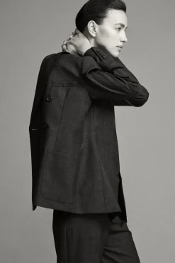 Discount BLAZER CON LANA ZW COLLECTION Mujer Blazers / Chalecos