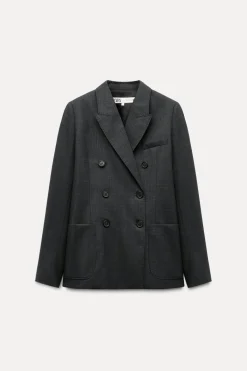 Discount BLAZER CON LANA ZW COLLECTION Mujer Blazers / Chalecos