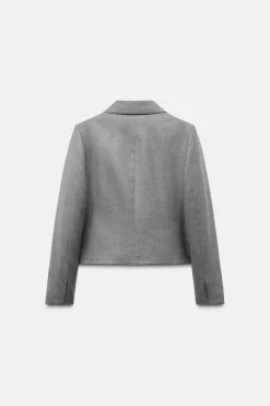 New BLAZER CORTA CRUZADA Mujer Blazers / Chalecos