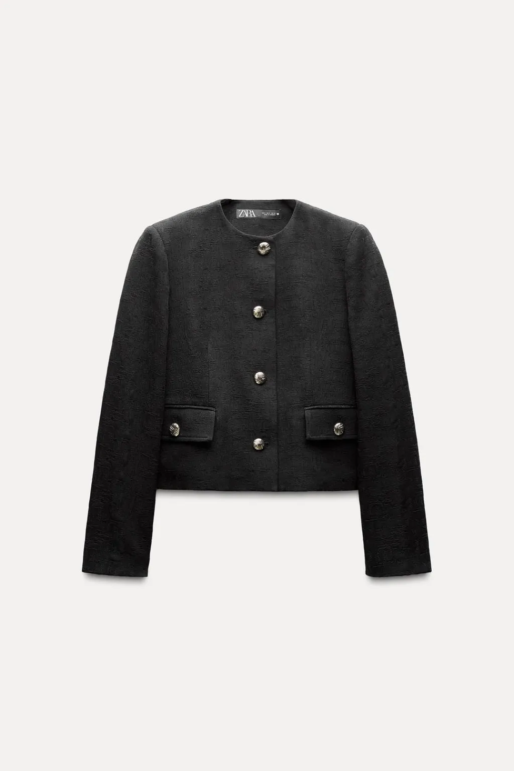 Clearance BLAZER CORTA JACQUARD Mujer Blazers / Chalecos