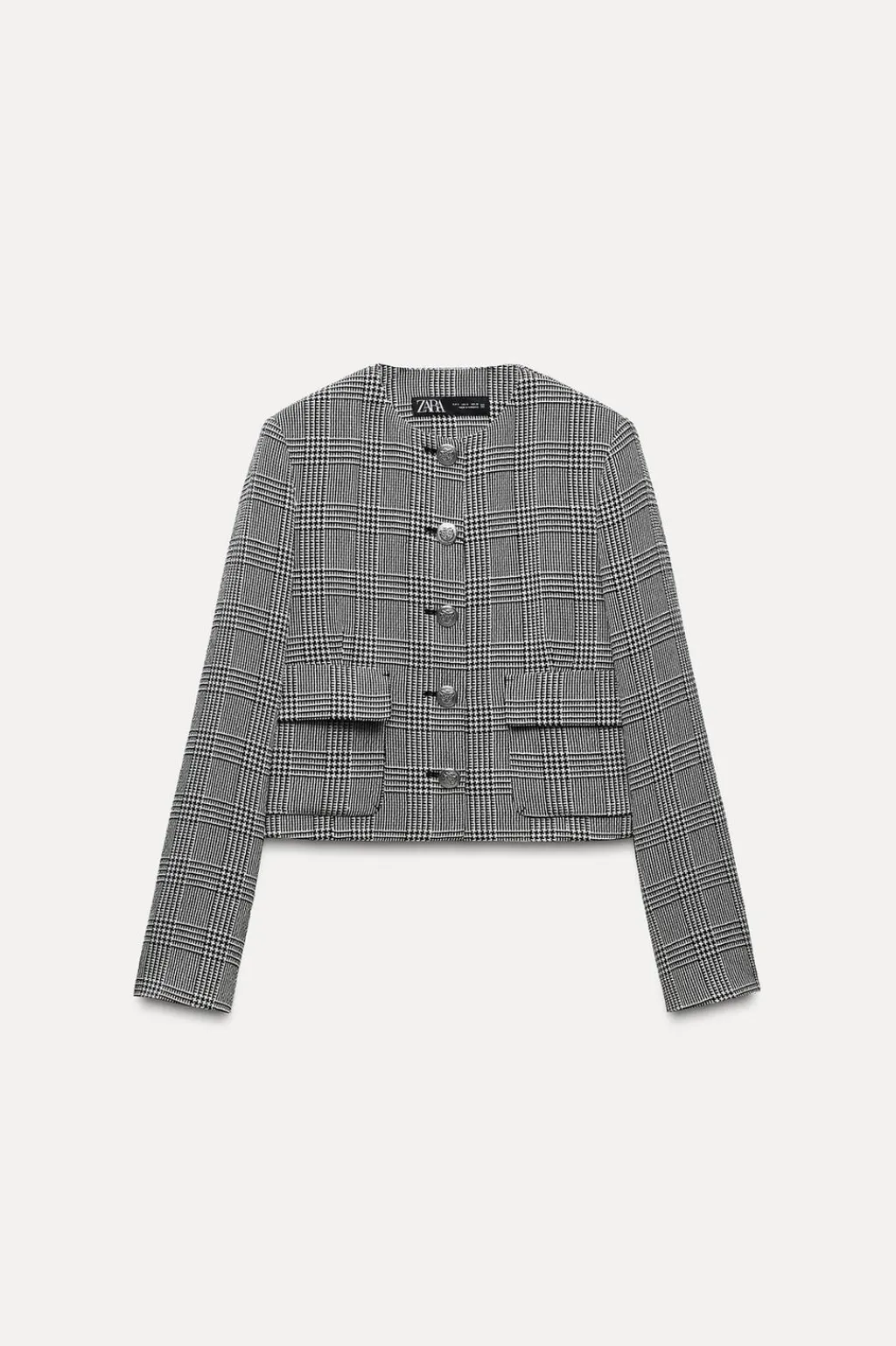 Fashion BLAZER CORTA PATA DE GALLO Mujer Chaquetas / Cazadoras|Blazers / Chalecos