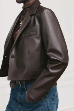 Best BLAZER CORTA PIEL 100% ZW COLLECTION Mujer Blazers / Chalecos