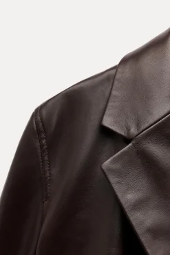 Best BLAZER CORTA PIEL 100% ZW COLLECTION Mujer Blazers / Chalecos