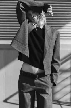 Clearance BLAZER CROP RAYA DIPLOMÁTICA Mujer Blazers / Chalecos