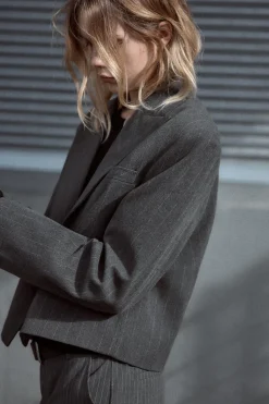 Clearance BLAZER CROP RAYA DIPLOMÁTICA Mujer Blazers / Chalecos