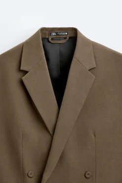 Online BLAZER CROPPED FIT CON LANA Hombre Blazers