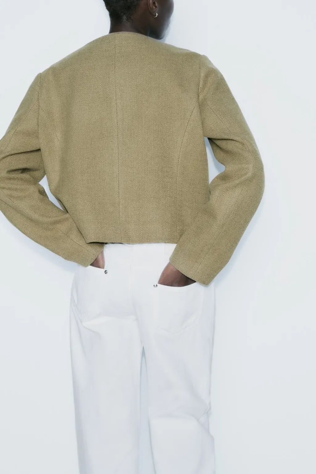 Online BLAZER CROPPED TAPETAS Mujer Blazers / Chalecos