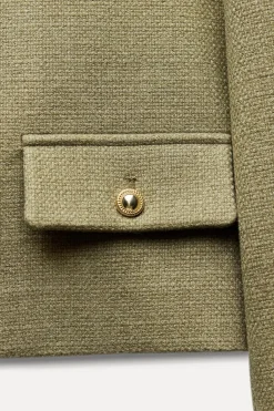 Online BLAZER CROPPED TAPETAS Mujer Blazers / Chalecos