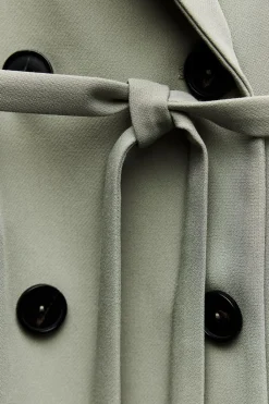 Fashion BLAZER CRUZADA CINTURÓN Mujer Blazers / Chalecos