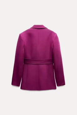 Online BLAZER CRUZADA CINTURÓN ESPALDA Mujer Blazers / Chalecos