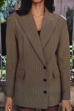 Hot BLAZER CRUZADA CUADROS Mujer Blazers / Chalecos