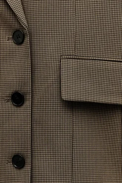 Hot BLAZER CRUZADA CUADROS Mujer Blazers / Chalecos