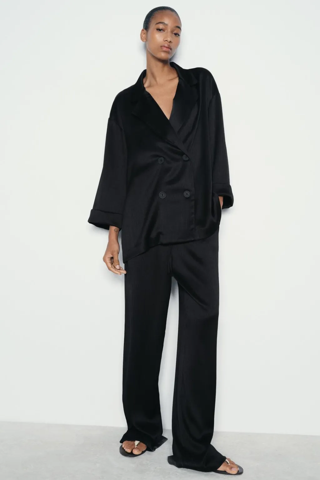 Clearance BLAZER CRUZADA EFECTO ARRUGADO Mujer Blazers / Chalecos