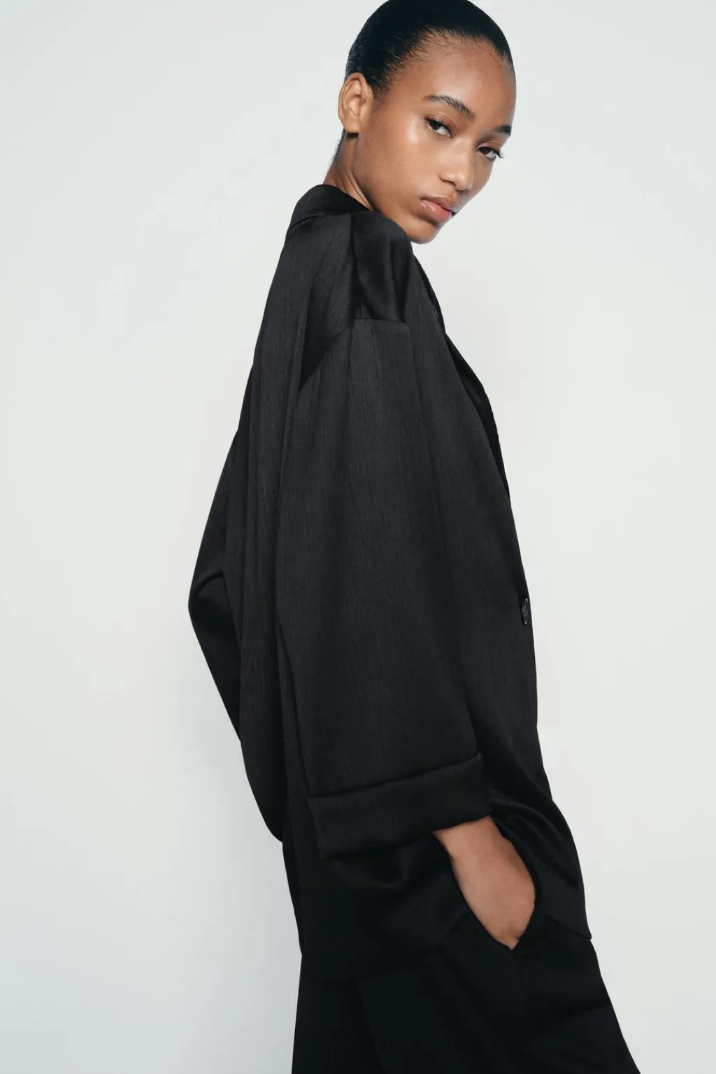 Clearance BLAZER CRUZADA EFECTO ARRUGADO Mujer Blazers / Chalecos