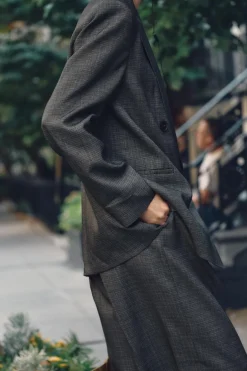 Online BLAZER CRUZADA HOMBRERAS Mujer Blazers / Chalecos