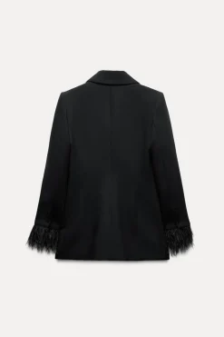 Online BLAZER CRUZADA PLUMAS Mujer Blazers / Chalecos