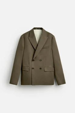 Clearance BLAZER CRUZADA TRAJE ALGODÓN - LYOCELL Hombre Blazers